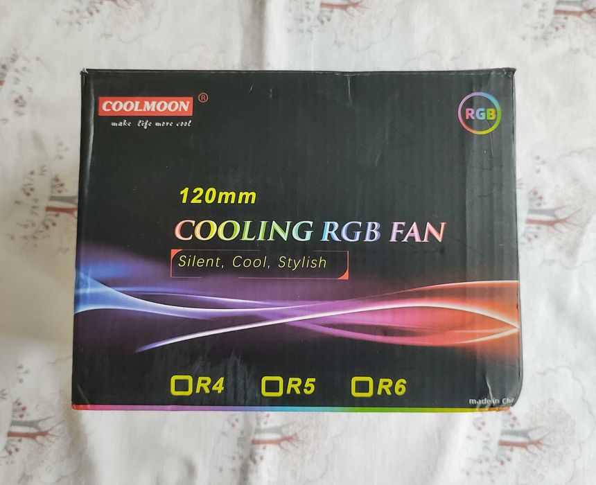 Set ventilatoare PC LED RGB 6 bucati de 120mm cu Telecomanda