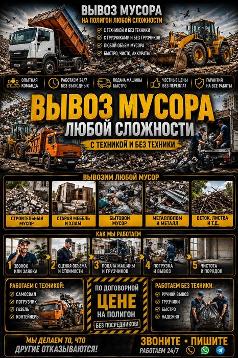 Вывоз мусора каждый день