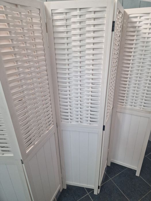 Paravan cameră 6 panouri, alb, lemn masiv paulownia
vidaXL Paravan cam