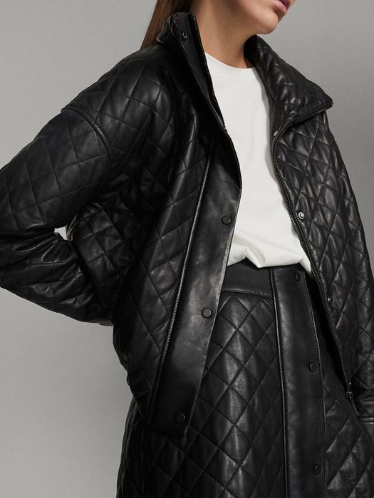 Fusta din piele Massimo Dutti
