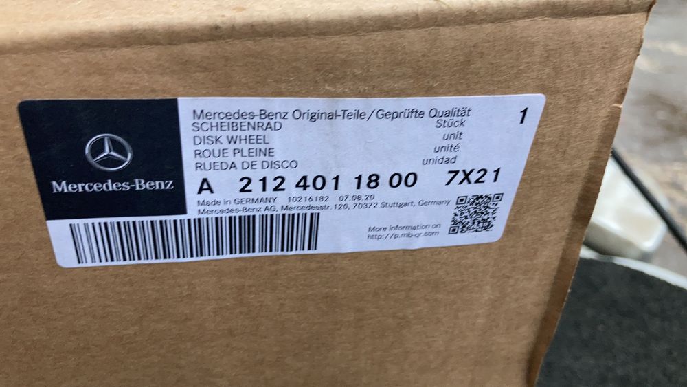 Jante aliaj pe 17” Mercedes E Class W212 , C Class R17 E clas W 212