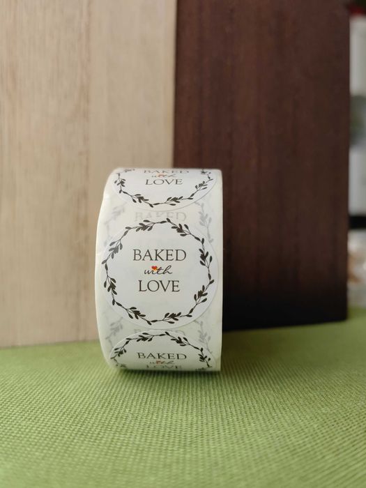 Стикери Thank you, Handmade with love, празни