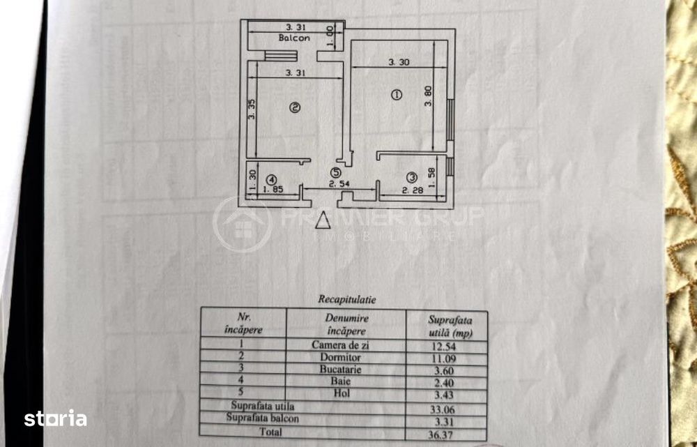 Apartament 2 camere 37mp, Alexandru cel Bun, mobilat, decomandat, CT