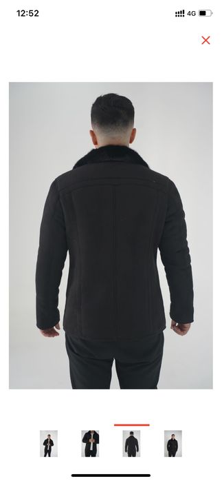 Дубленка мужская норковый