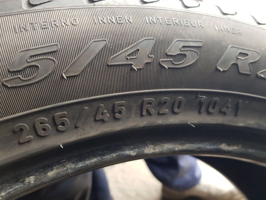 Летни гуми-20цола-265/45-1бр.-95лв."PIRELLI "