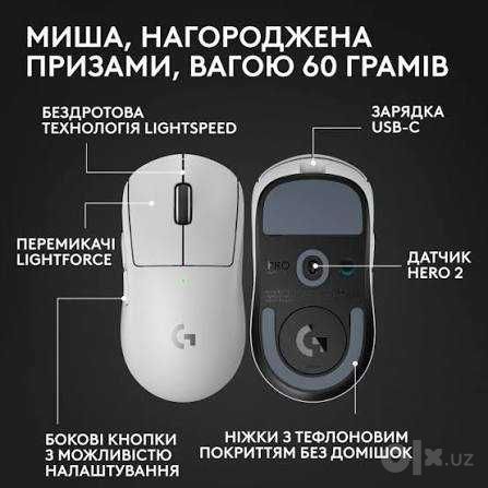 (Новый)Мышь беспроводная Logitech G PRO X SUPERLIGHT 2 белый