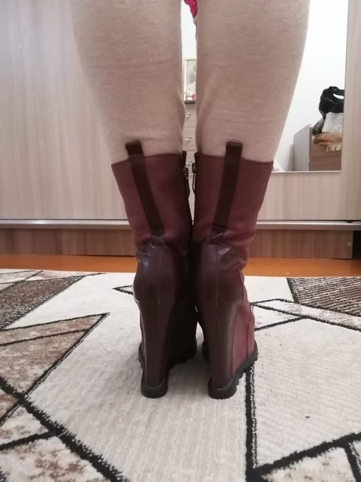 Ботинки кожаные Glossi дешево