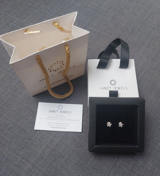 Обеци "Звезди" сребро 925