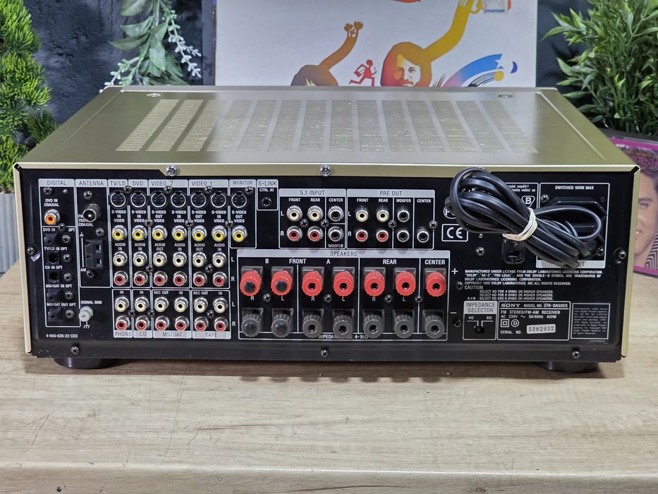 Receiver SONY str-da50 ES, amplituner 2.0 hifi, 5.1 surround, șampanie