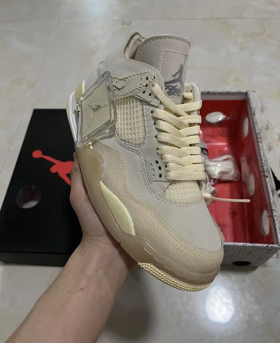 Air Jordan 4 Retro x Off-White Sail