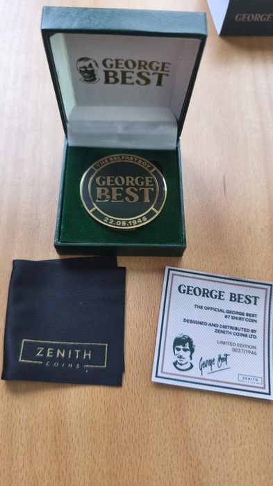 Официална колекционерска монета George Best #7 (Zenith Coins) – Лимитирана серия!
