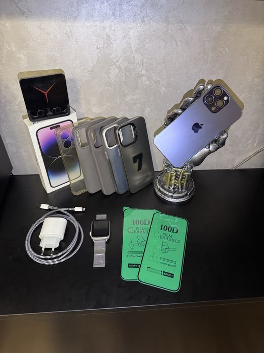 iPhone 14 pro max и Apple watch 9