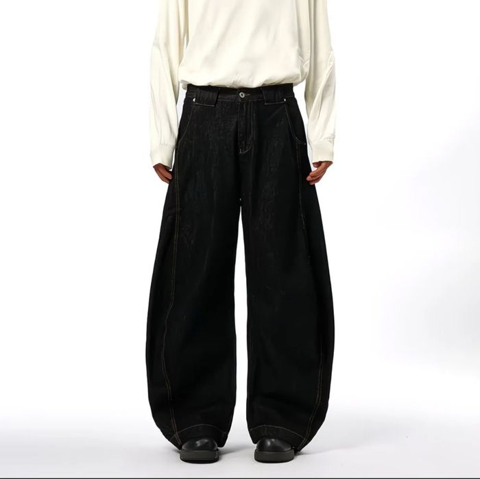 Y2K Baggy джинсы с принтом