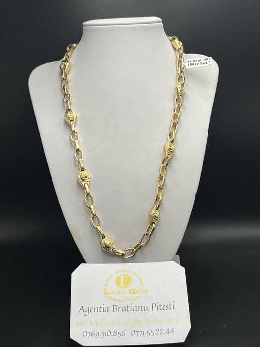 Lant aur 14 k 26.60 gr lungime 50 cm cod 48645
