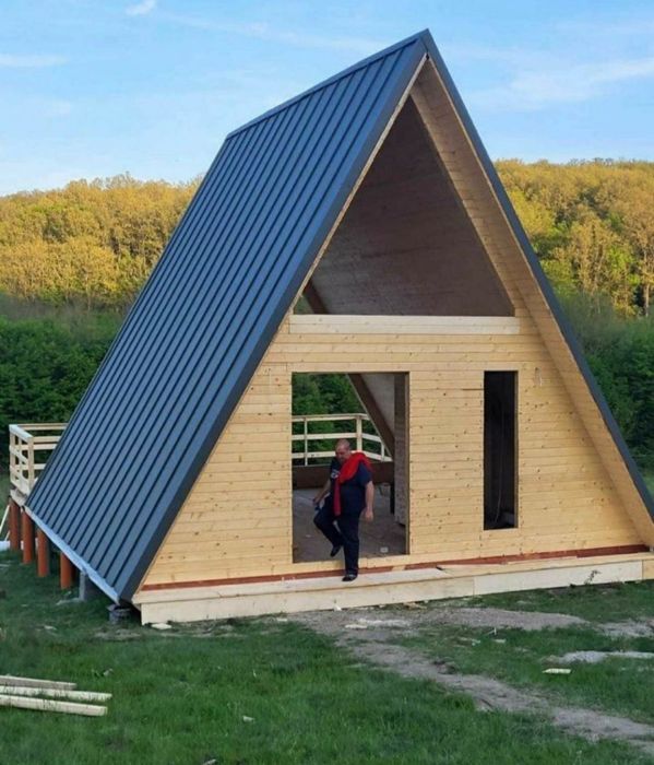Cabane tip A frame