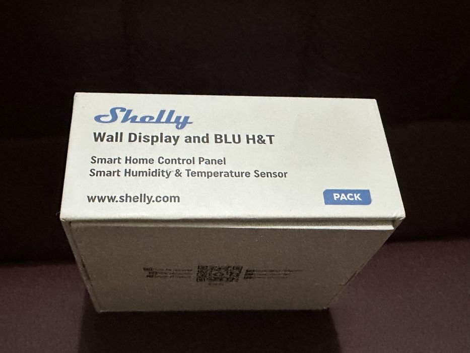 Контролен панел за умен дом Shelly Wall Display and BLU H&T ЧИСТО НОВ