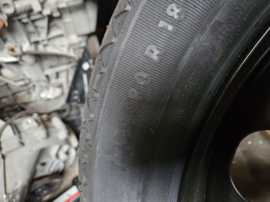 Резервна гума патерица с крик и ключ за Pejo 3008  ван135 80 18