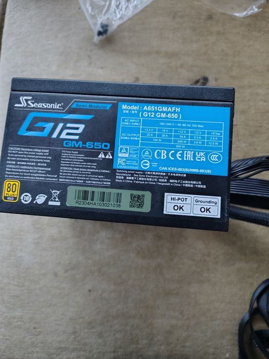 Cooler si sursa  seasonic si artic freezer