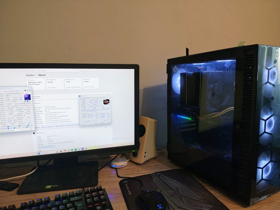 Desktop r7 5800x, 24gb RAM, INTEL ARC B580 12gb, ssd m.2 512gb