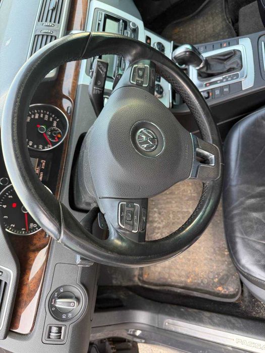 Volan piele VW PASSAT b6 B7 CC complet cu airbag padele si comenzi