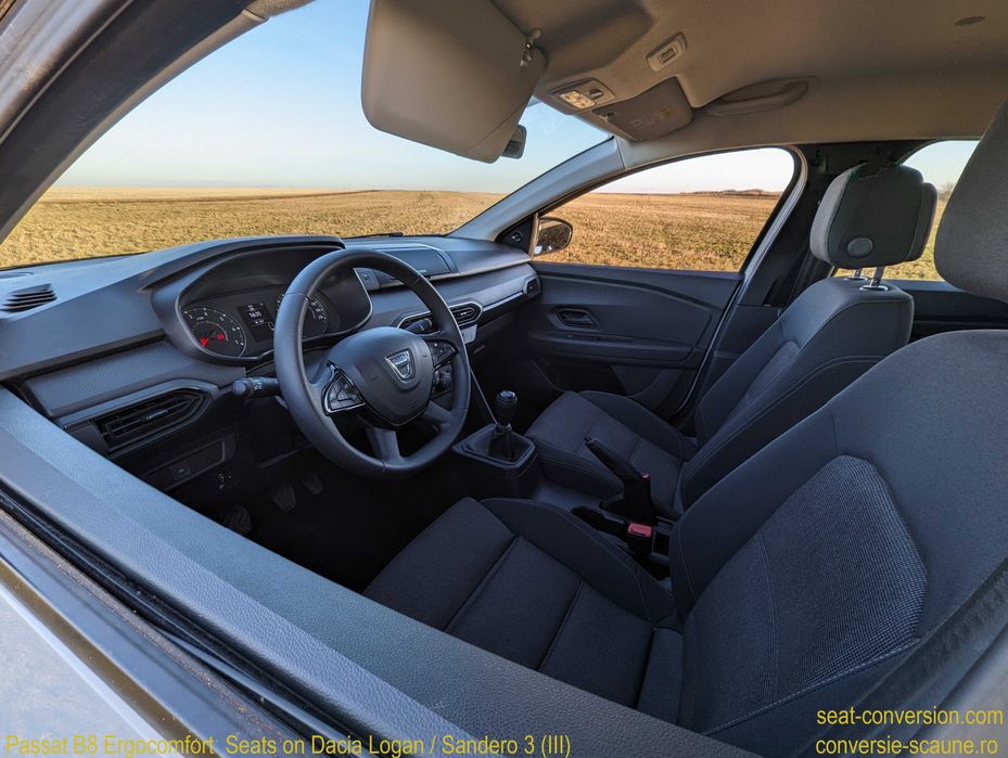 Sistem adaptare scaune de Passat B8 Ergocomf pe Logan Sandero 3 2020+