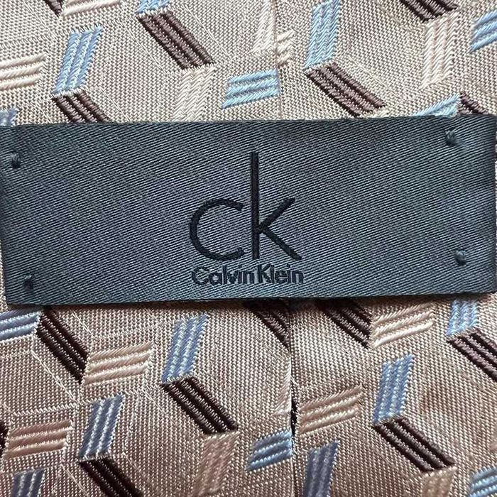 Cravata Calvin Klein ck 100% matase geometrica vintage made in japan