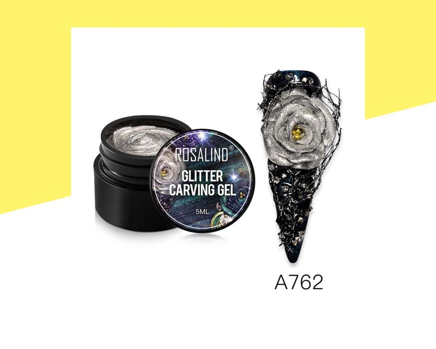 Брокатен пластилин за моделиране Glitter Carving Gel ROSALIND