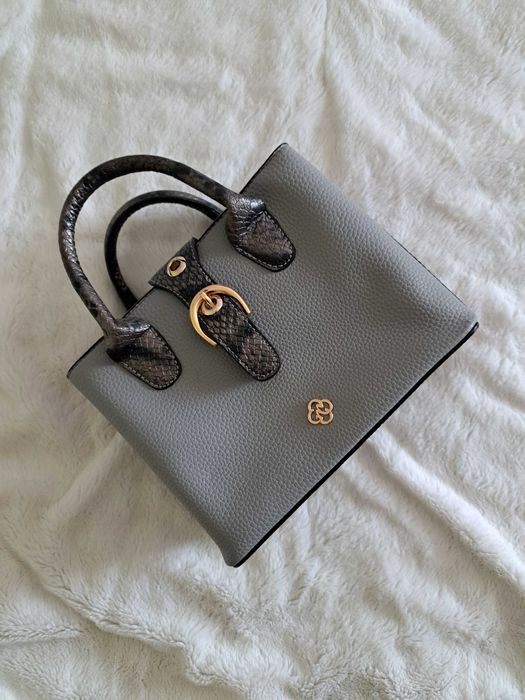 Дамска сива чанта