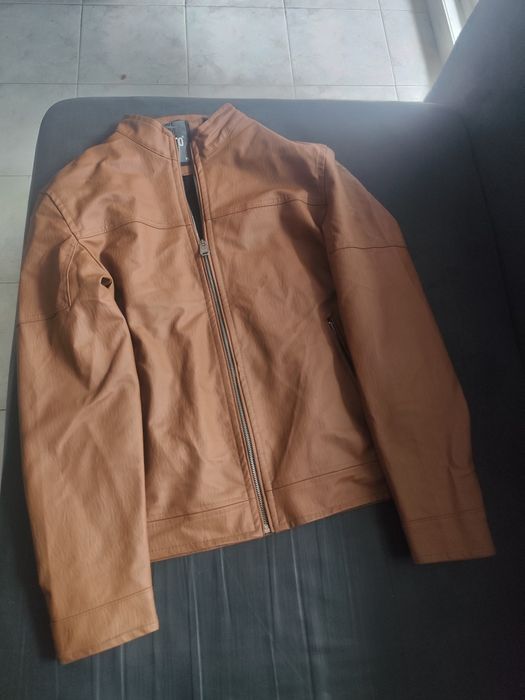 Мъжко зимно кожено яке Заго