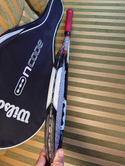Racheta de tenis Wilson nCode n5 Force + Prince Triple Threat Bandit 110