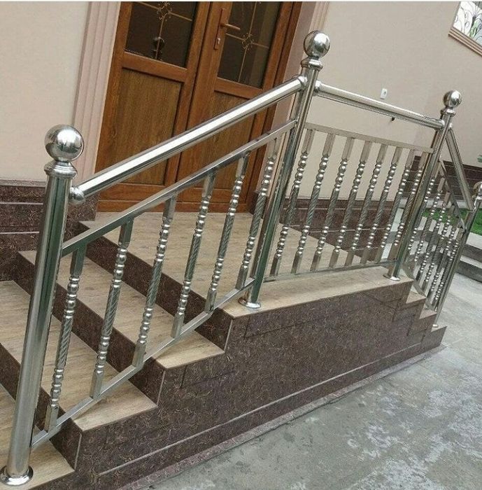 Перила из нержавейки стали .