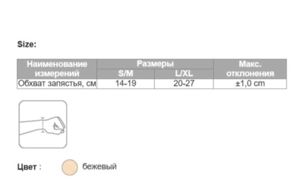 Бандаж на лучезапястный сустав