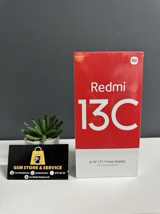 Redmi  13C MidnightBlack 256Gb Nou Sigilat Garantie Gsm Store&Service