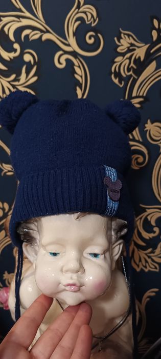 Теплая шапка для мальчика