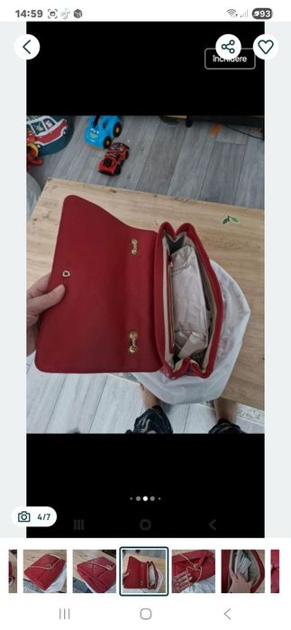 Geanta piele Musette noua