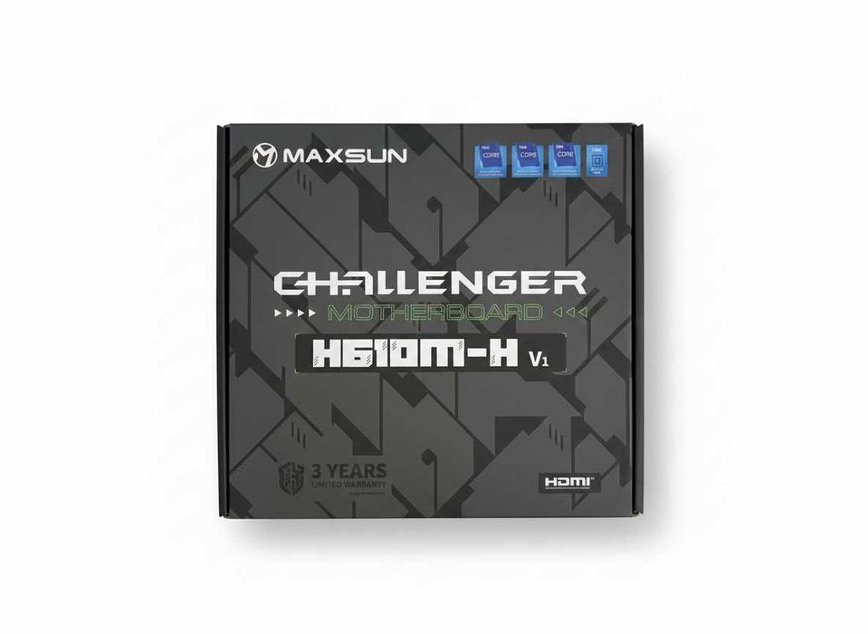 Новая! Материнская плата MAXSUN Challenger H610M-H V1 (LGA1700)