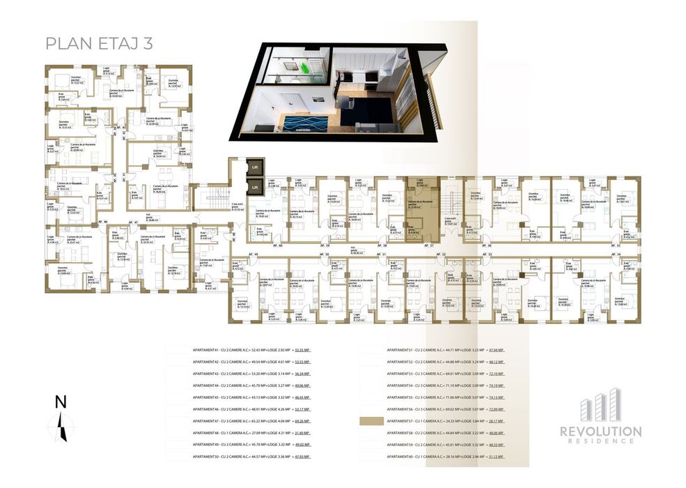 NEW! COMISION 0% - Apartamente cu 3 camere - Republicii 115, Baia Mare