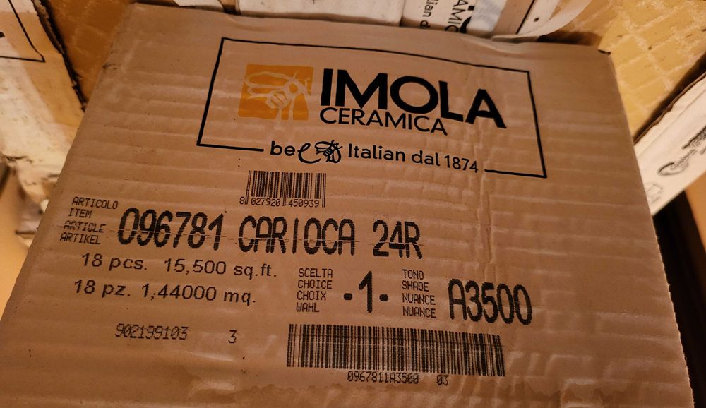 Faianta rosie 20 × 40 cm