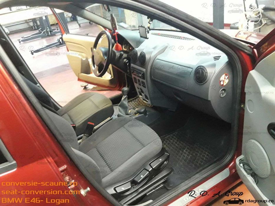 Sistem adaptare scaune de BMW E46 pe Logan Duster Sandero