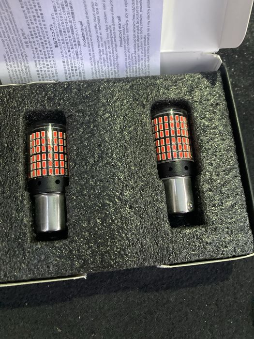 7443/Т20/ 1156 мигач стоп led крушки за автомобил без грешки бял цвят