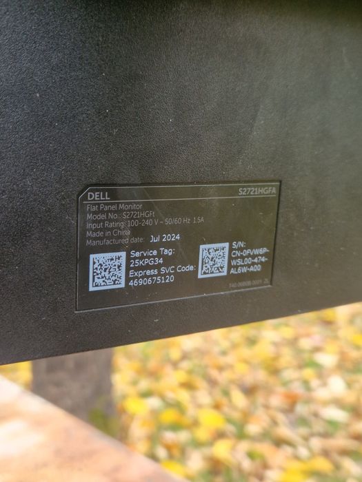 Monitor Dell S2721HGFt 27 inch  Spart