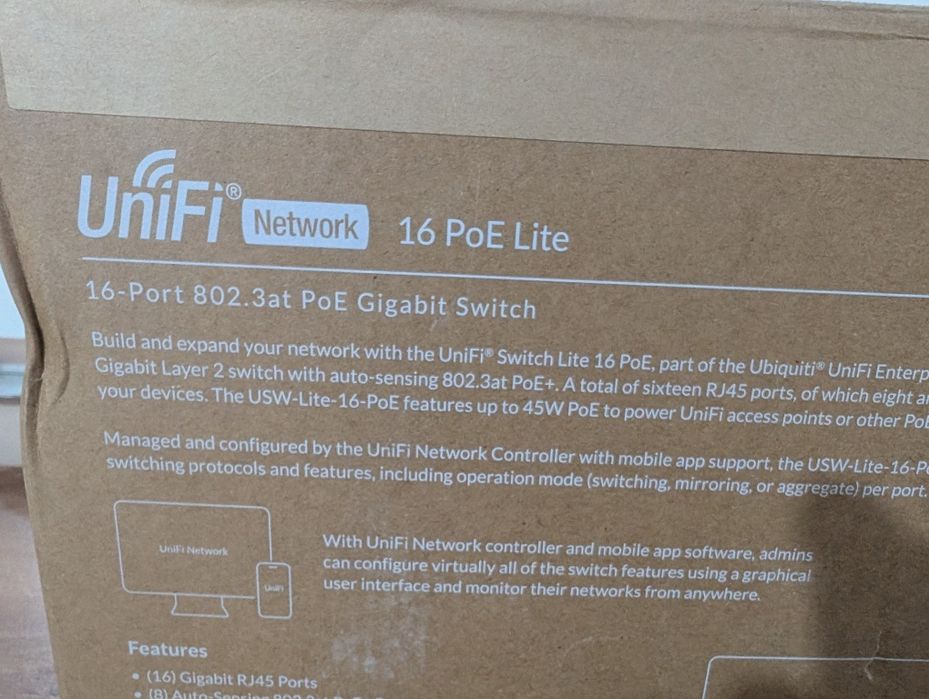 UniFi Network 16 PoE Lite

16 PoE Lite