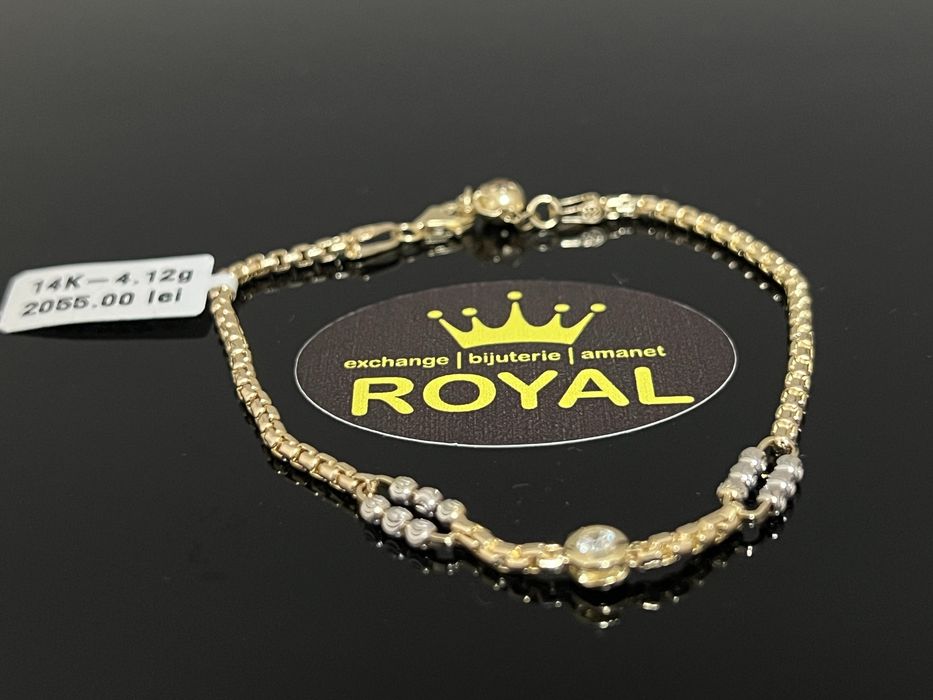 Bijuteria Royal CB : Bratara dama aur nou 14k 4,12gr