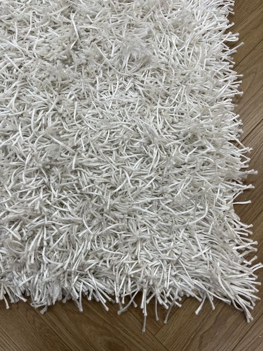 Ковер,белый,бушный