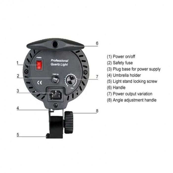 Lampa studio Hakutatz QL-1000 - llumina continua - max 1000w