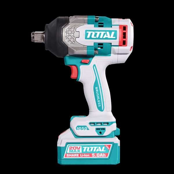 Masina de insurubat cu impact TOTAL acumulator, 1050Nm, prindere 3/4