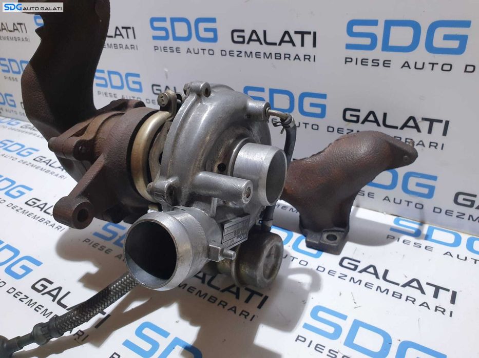 Turbo Turbina Turbosuflanta cu Galerie Evacuare Peugeot 206 2.0 HDI 1997 - 2012 Cod 9639563080 [B3807]