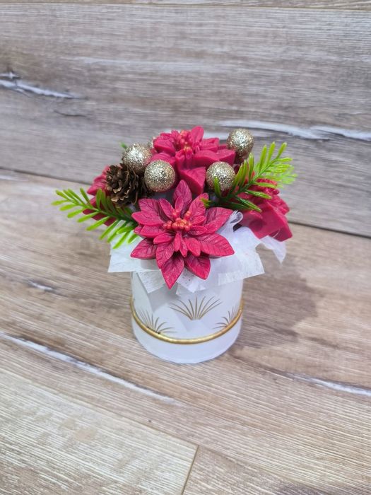 Коледни сапунени букети