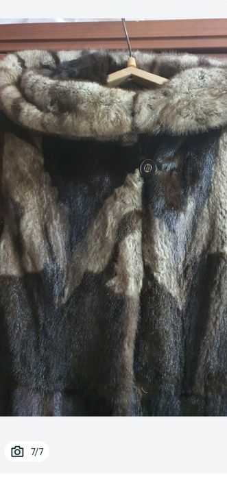 Норковая шуба очень теплая