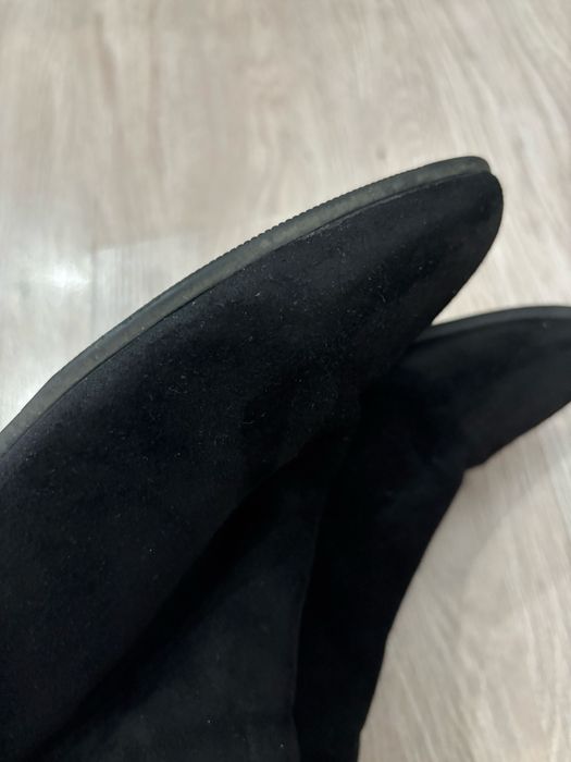 Замшивые сапоги на осень